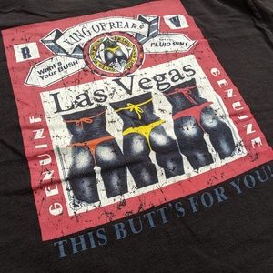 Vintage Las Vegas Budewieser Funny Shirt XL Butts
